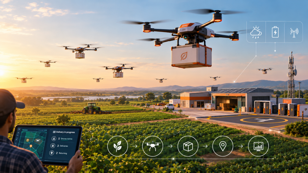 How Logistics Drones Are Transforming Modern Agriculture 