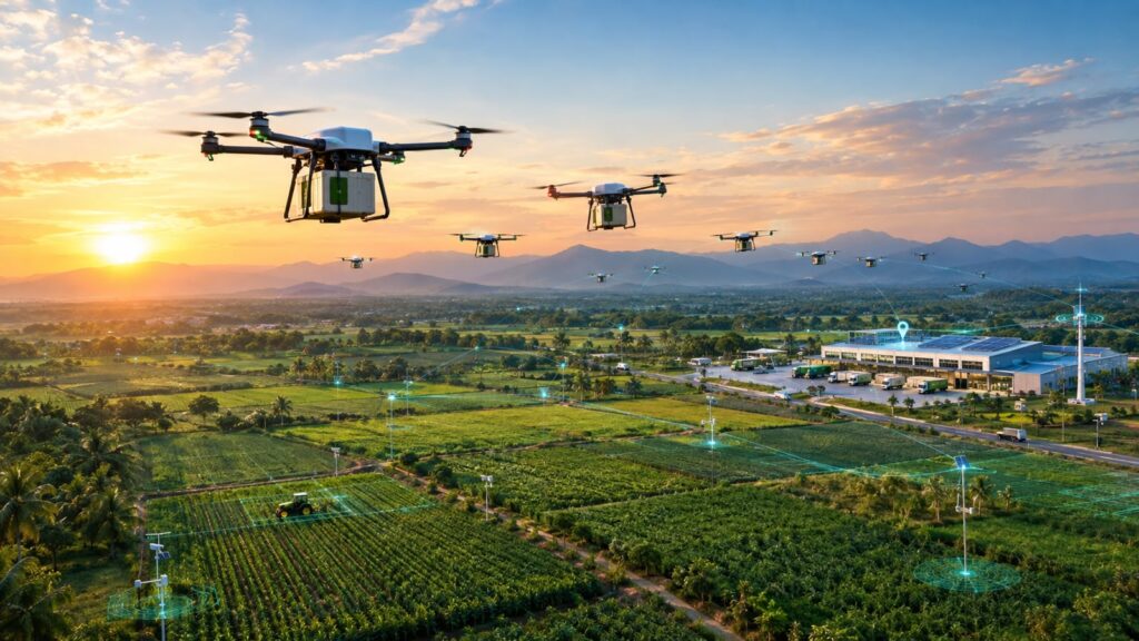 How Swarm Logistics Drones Will Shape the Future of Agriculture